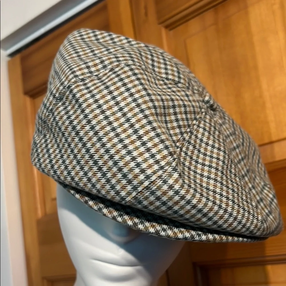 Houndstooth Flat Cap by U3i stylish flatcap blokecore wool blend
